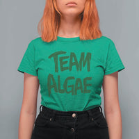 Team Algae Slime Dripping Style Graphic T Shirt For Women Viral Lincoln Memorial Reflecting Pool Swamp Meme