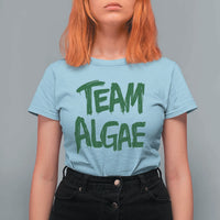 Team Algae Slime Dripping Style Graphic T Shirt For Women Viral Lincoln Memorial Reflecting Pool Swamp Meme