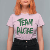 Team Algae Slime Dripping Style Graphic T Shirt For Women Viral Lincoln Memorial Reflecting Pool Swamp Meme
