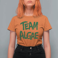 Team Algae Slime Dripping Style Graphic T Shirt For Women Viral Lincoln Memorial Reflecting Pool Swamp Meme