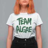 Team Algae Slime Dripping Style Graphic T Shirt For Women Viral Lincoln Memorial Reflecting Pool Swamp Meme