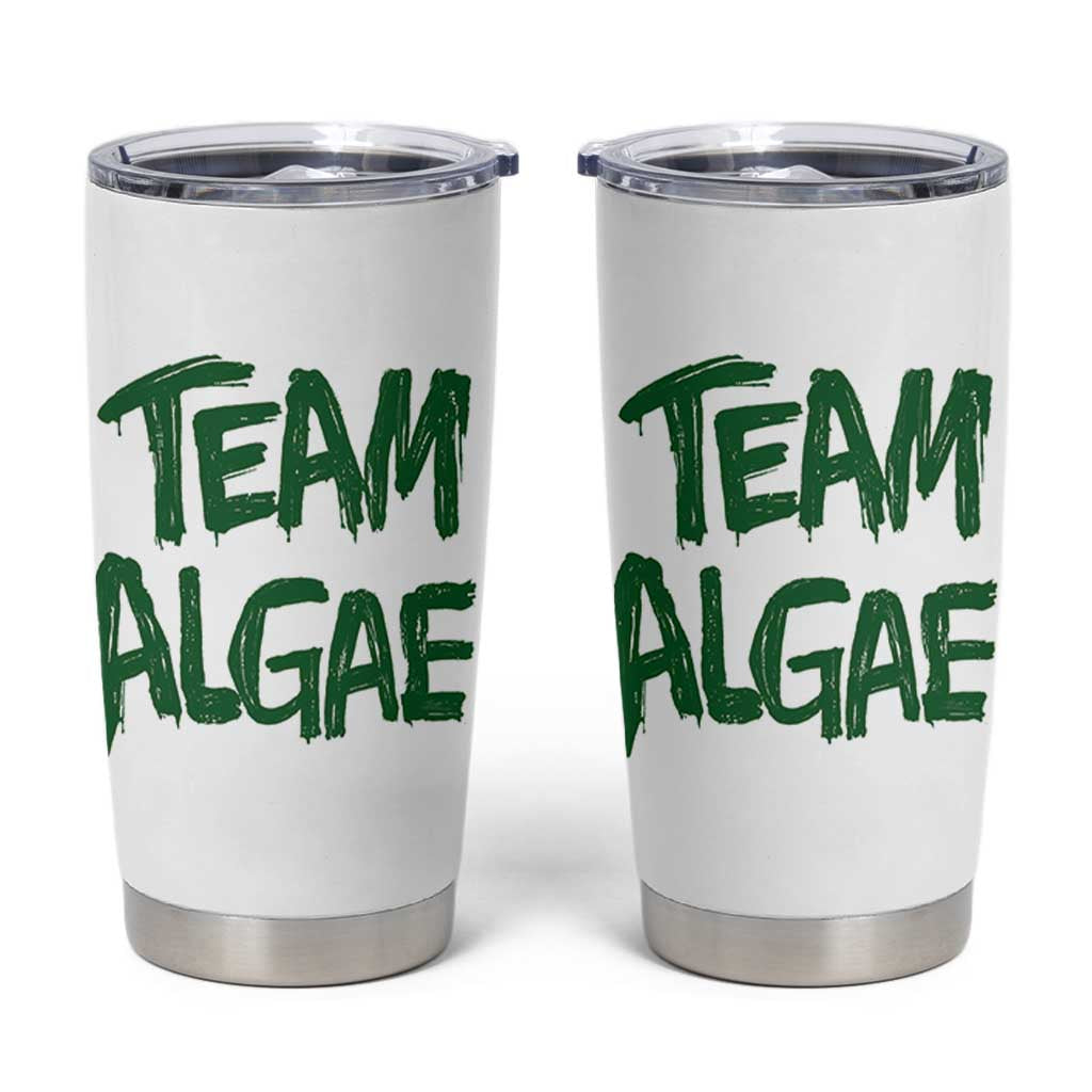 Team Algae Slime Dripping Style Graphic Tumbler Cup Viral Lincoln Memorial Reflecting Pool Swamp Meme
