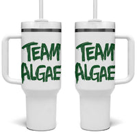 Team Algae Slime Dripping Style Graphic Tumbler With Handle Viral Lincoln Memorial Reflecting Pool Swamp Meme