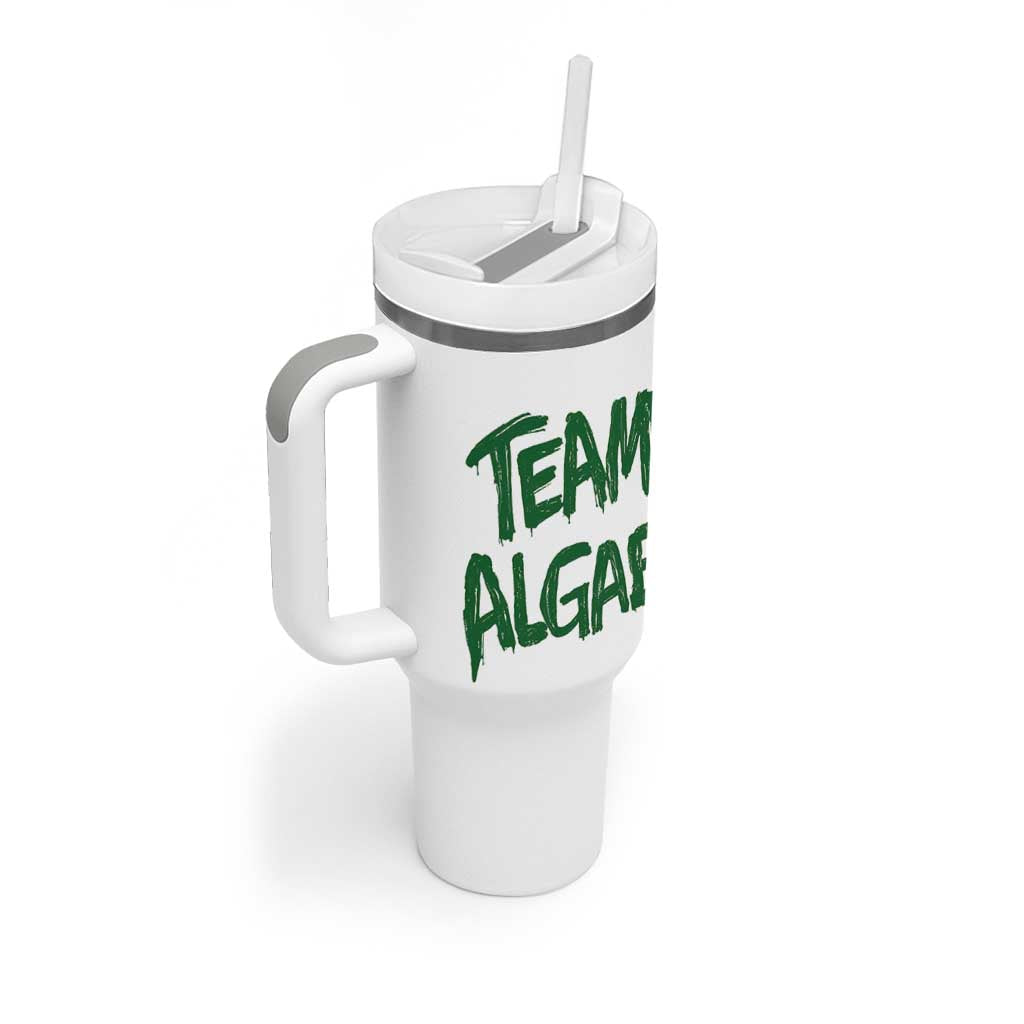 Team Algae Slime Dripping Style Graphic Tumbler With Handle Viral Lincoln Memorial Reflecting Pool Swamp Meme