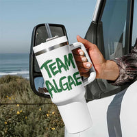 Team Algae Slime Dripping Style Graphic Tumbler With Handle Viral Lincoln Memorial Reflecting Pool Swamp Meme