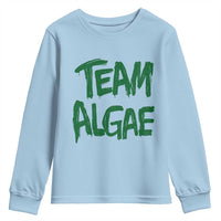 Team Algae Slime Dripping Style Graphic Youth Sweatshirt Viral Lincoln Memorial Reflecting Pool Swamp Meme