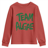 Team Algae Slime Dripping Style Graphic Youth Sweatshirt Viral Lincoln Memorial Reflecting Pool Swamp Meme