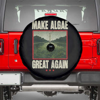 Make Algae Great Again Funny DC Slamp Slime Parody Spare Tire Cover Washington Monument Reflecting Pool Vintage Photo