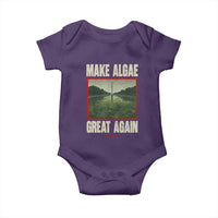 Make Algae Great Again Funny DC Slamp Slime Parody Baby Onesie Washington Monument Reflecting Pool Vintage Photo