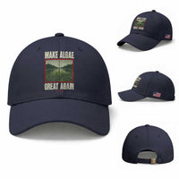 Make Algae Great Again Funny DC Slamp Slime Parody Baseball Cap Washington Monument Reflecting Pool Vintage Photo