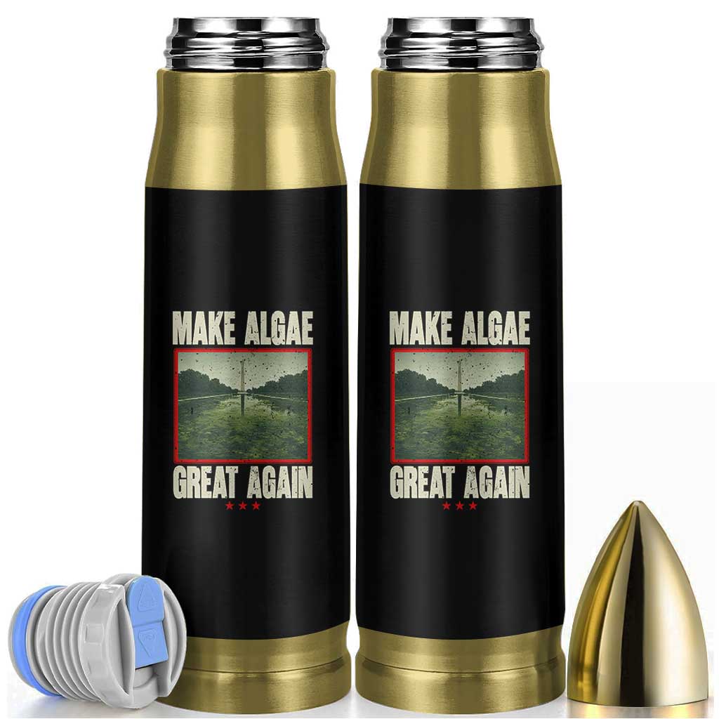 Make Algae Great Again Funny DC Slamp Slime Parody Bullet Tumbler Washington Monument Reflecting Pool Vintage Photo