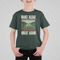 Make Algae Great Again Funny DC Slamp Slime Parody T Shirt For Kid Washington Monument Reflecting Pool Vintage Photo