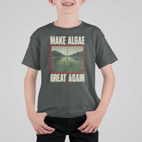 Make Algae Great Again Funny DC Slamp Slime Parody T Shirt For Kid Washington Monument Reflecting Pool Vintage Photo