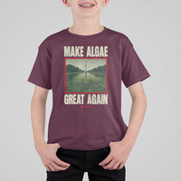 Make Algae Great Again Funny DC Slamp Slime Parody T Shirt For Kid Washington Monument Reflecting Pool Vintage Photo
