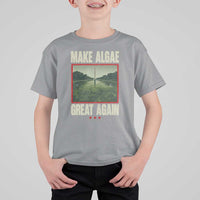 Make Algae Great Again Funny DC Slamp Slime Parody T Shirt For Kid Washington Monument Reflecting Pool Vintage Photo