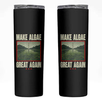 Make Algae Great Again Funny DC Slamp Slime Parody Skinny Tumbler Washington Monument Reflecting Pool Vintage Photo