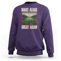 Make Algae Great Again Funny DC Slamp Slime Parody Sweatshirt Washington Monument Reflecting Pool Vintage Photo