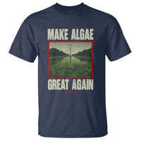 Make Algae Great Again Funny DC Slamp Slime Parody T Shirt Washington Monument Reflecting Pool Vintage Photo