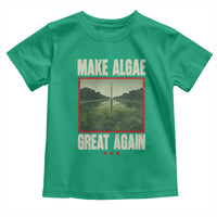 Make Algae Great Again Funny DC Slamp Slime Parody Toddler T Shirt Washington Monument Reflecting Pool Vintage Photo