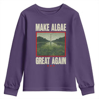 Make Algae Great Again Funny DC Slamp Slime Parody Youth Sweatshirt Washington Monument Reflecting Pool Vintage Photo