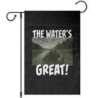 The Water is Great Swamp Monster Reflecting Pool Garden Flag Funny Washington DC Algae Creature Meme