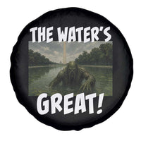 The Water is Great Swamp Monster Reflecting Pool Spare Tire Cover Funny Washington DC Algae Creature Meme