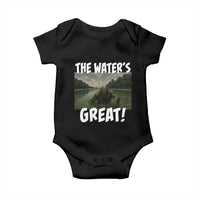 The Water is Great Swamp Monster Reflecting Pool Baby Onesie Funny Washington DC Algae Creature Meme