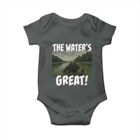 The Water is Great Swamp Monster Reflecting Pool Baby Onesie Funny Washington DC Algae Creature Meme