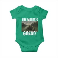 The Water is Great Swamp Monster Reflecting Pool Baby Onesie Funny Washington DC Algae Creature Meme