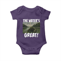 The Water is Great Swamp Monster Reflecting Pool Baby Onesie Funny Washington DC Algae Creature Meme