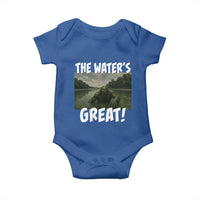The Water is Great Swamp Monster Reflecting Pool Baby Onesie Funny Washington DC Algae Creature Meme