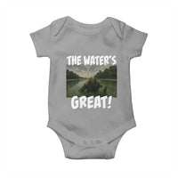 The Water is Great Swamp Monster Reflecting Pool Baby Onesie Funny Washington DC Algae Creature Meme