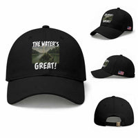 The Water is Great Swamp Monster Reflecting Pool Baseball Cap Funny Washington DC Algae Creature Meme