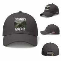 The Water is Great Swamp Monster Reflecting Pool Baseball Cap Funny Washington DC Algae Creature Meme