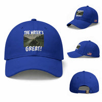 The Water is Great Swamp Monster Reflecting Pool Baseball Cap Funny Washington DC Algae Creature Meme