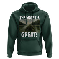 The Water is Great Swamp Monster Reflecting Pool Hoodie Funny Washington DC Algae Creature Meme