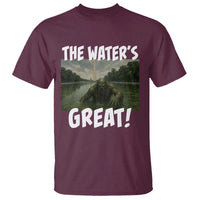 The Water is Great Swamp Monster Reflecting Pool T Shirt Funny Washington DC Algae Creature Meme