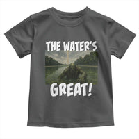 The Water is Great Swamp Monster Reflecting Pool Toddler T Shirt Funny Washington DC Algae Creature Meme