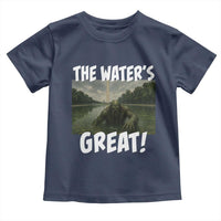 The Water is Great Swamp Monster Reflecting Pool Toddler T Shirt Funny Washington DC Algae Creature Meme
