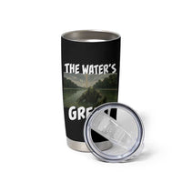 The Water is Great Swamp Monster Reflecting Pool Tumbler Cup Funny Washington DC Algae Creature Meme