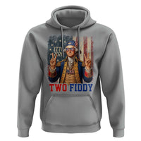 Two Fiddy George Washington Peace Signs Hoodie Funny Semiquincentennial Hip Hop Style President