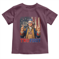 Two Fiddy George Washington Peace Signs Toddler T Shirt Funny Semiquincentennial Hip Hop Style President