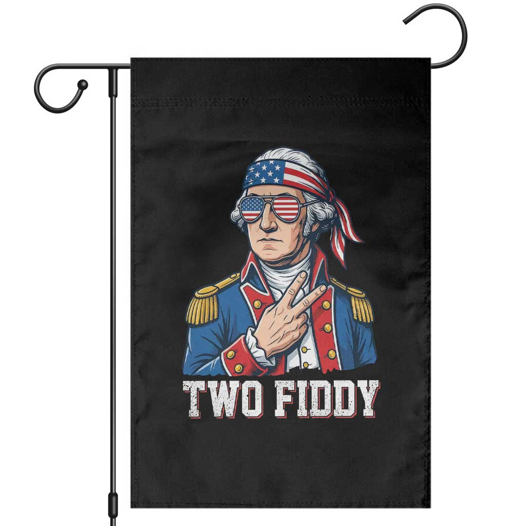 Two Fiddy George Washington Bandana Garden Flag Funny Cool Sunglasses American Flag Headband Peace Sign Patriotic