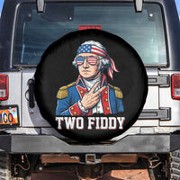 Two Fiddy George Washington Bandana Spare Tire Cover Funny Cool Sunglasses American Flag Headband Peace Sign Patriotic