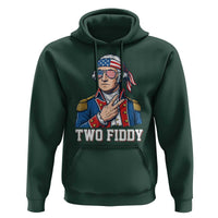 Two Fiddy George Washington Bandana Hoodie Funny Cool Sunglasses American Flag Headband Peace Sign Patriotic