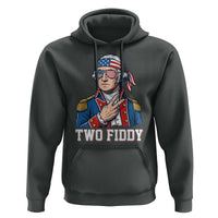 Two Fiddy George Washington Bandana Hoodie Funny Cool Sunglasses American Flag Headband Peace Sign Patriotic