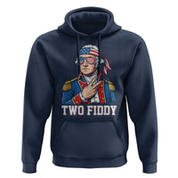 Two Fiddy George Washington Bandana Hoodie Funny Cool Sunglasses American Flag Headband Peace Sign Patriotic