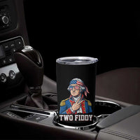 Two Fiddy George Washington Bandana Tumbler Cup Funny Cool Sunglasses American Flag Headband Peace Sign Patriotic