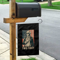 Two Fiddy Vintage George Washington Garden Flag Funny Sunglasses Peace Sign Retro American Flag Semiquincentennial