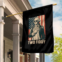 Two Fiddy Vintage George Washington Garden Flag Funny Sunglasses Peace Sign Retro American Flag Semiquincentennial